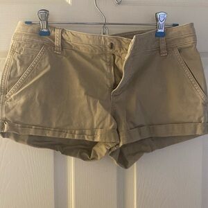 American Eagle Tan Low Rise Shorts Size 2